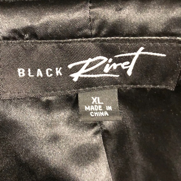 Black Rivet Chenille Winter Dress Coat - Picture 12 of 14